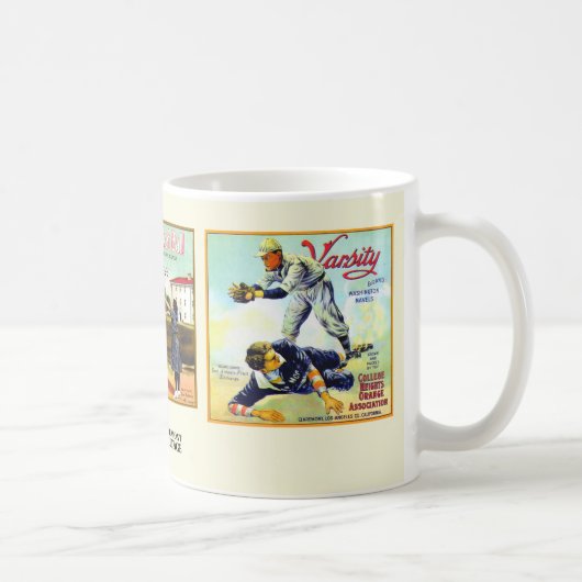 Mug - Claremont CA - Fruit Crate Étiquettes (Droite)