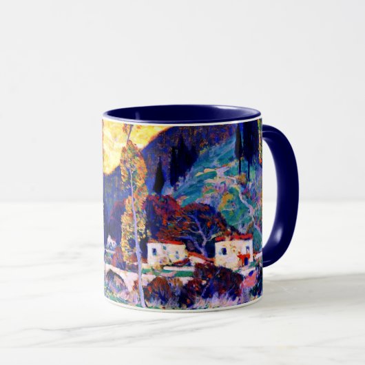 Mug Clarence Gagnon art, Soirée, Sienne (Devant droit)