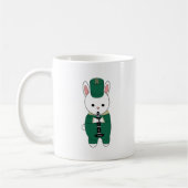 Mug Clarinet Bunny Rabbit Marche Bande Vert Or (Gauche)