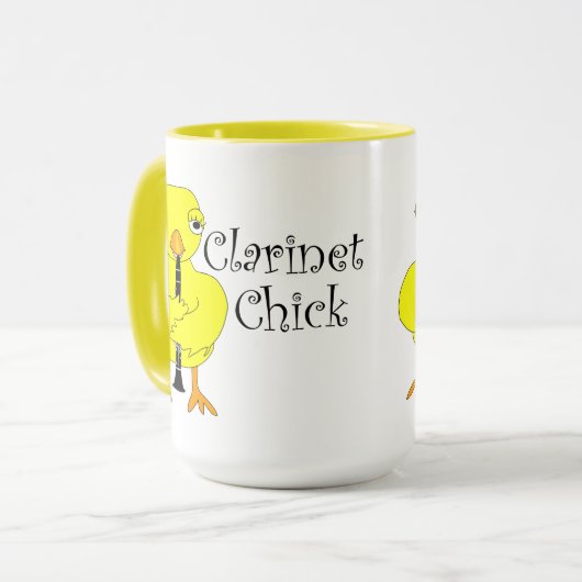 Mug Clarinet Chick Text (Devant gauche)