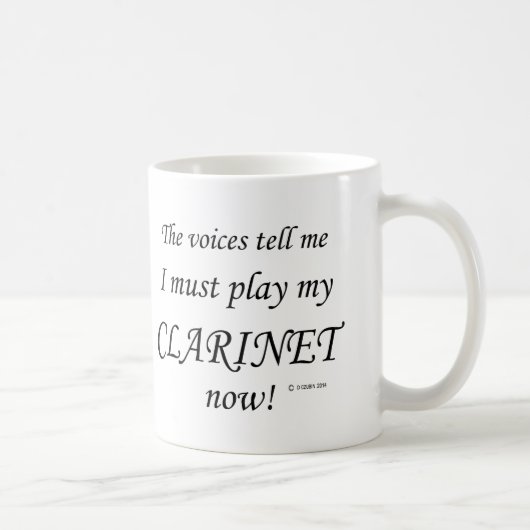 Mug Clarinet Voices dit qu'il faut jouer (Droite)