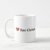 Mug Clarinette basse du coeur I (Gauche)