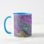 Mug ~ CLARISSA ~ GLOSSY 3D Vert brillant bleu pourpre (Gauche)