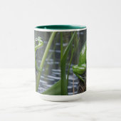 Mug "Clarté cristalline : Grenouille verte en verre su (Centre)