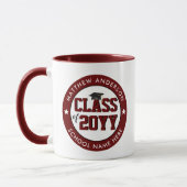 Mug Class of 2023 Burgundy Red Graduate Graduation (Gauche)