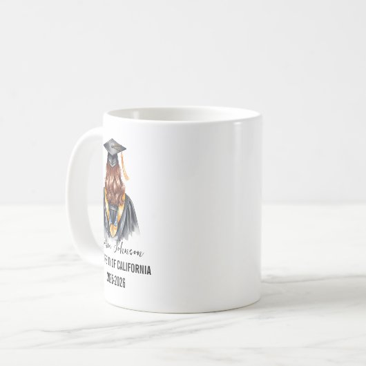 Mug Class of 2025 Graduation Personalized (Devant gauche)