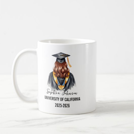 Mug Class of 2025 Graduation Personalized (Gauche)