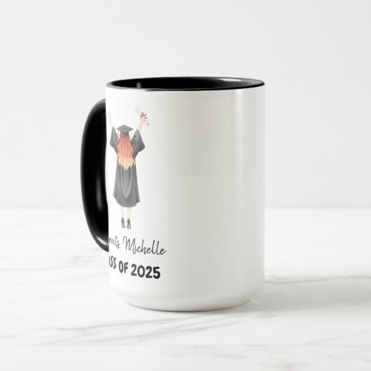 Mug Class of 2025 Graduation Personalized (Devant gauche)