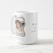 Mug Class of 2026 Custom Bow Photo Graduation (Devant gauche)
