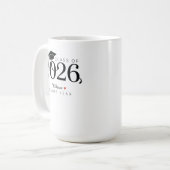 Mug Class of 2026 Senior Year Graduation Custom Name  (Devant gauche)