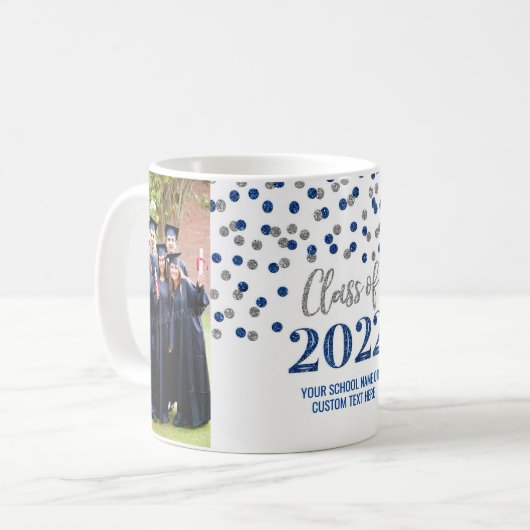Mug Classe Argent Bleu de 2022 (Devant gauche)