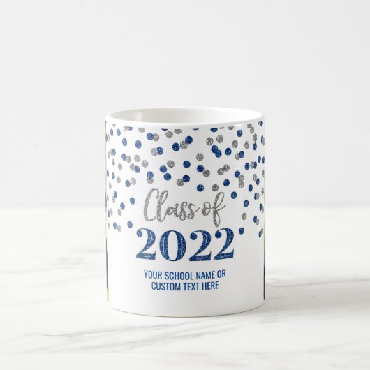 Mug Classe Argent Bleu de 2022 (Centre)