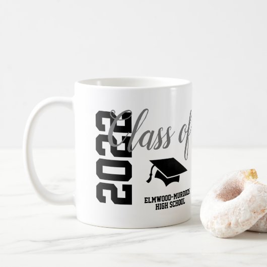Mug Classe bleue personnalisée de 2022 Cadeaux école M (Avec donut)