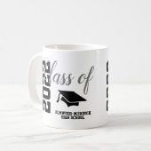 Mug Classe bleue personnalisée de 2022 Cadeaux école M (Devant gauche)