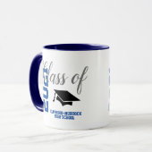 Mug Classe bleue personnalisée de l'école de cadeaux 2 (Devant gauche)