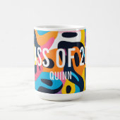Mug Classe D'Art Abstrait De 2025 Personnalisé (Centre)