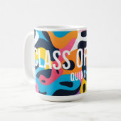 Mug Classe D'Art Abstrait De 2025 Personnalisé (Devant gauche)