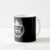 Mug classe de 1975 graduation ou conception de réunion (Devant droit)