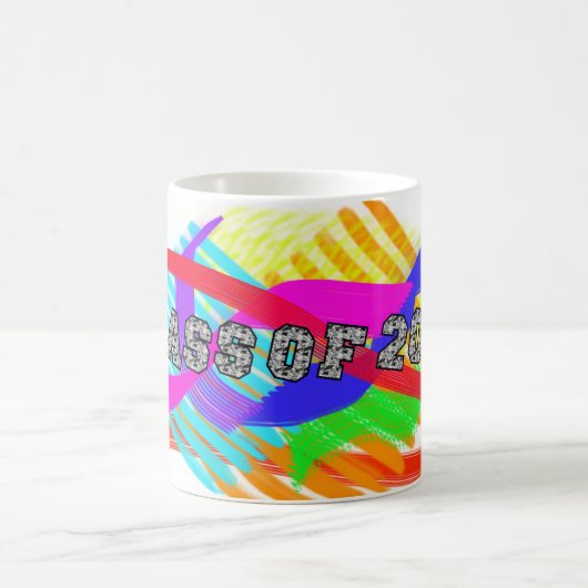 Mug Classe De 2008 Couleurs abstraites (Centre)