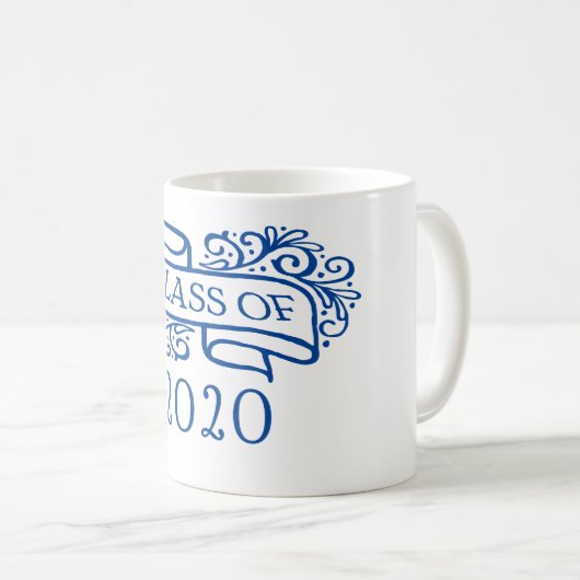 Mug Classe de 2020 années faites sur commande et (Devant droit)