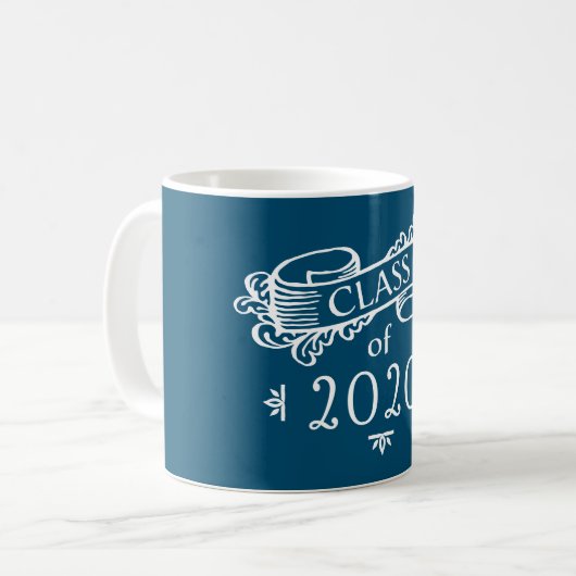 Mug Classe de 2020 années faites sur commande et (Devant gauche)