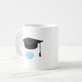 Mug Classe de 2020 - Diplôme et visage (Devant gauche)