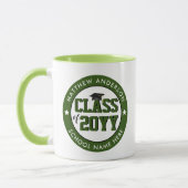 Mug Classe de 2023 Forest Green Graduate Graduate (Gauche)
