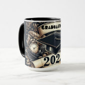 Mug Classe de 2025 - Célébration des diplômes (Devant gauche)