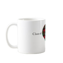 Classe de 2025 Coeur Plaid Personnalisé