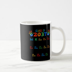 Mug Classe de 2037 Grow With Me Color Handprint Pre-K