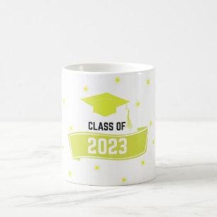 Mug Classe de casquette de graduation 2023 avec démarr