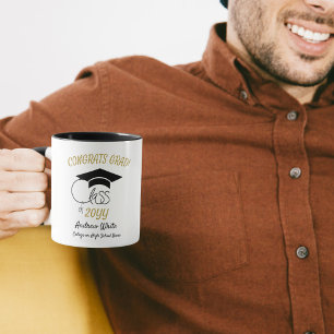 Mug Classe de congrès Grad-Inspirational-Black Gold