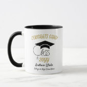 Mug Classe de congrès Grad-Inspirational-Black Gold (Gauche)