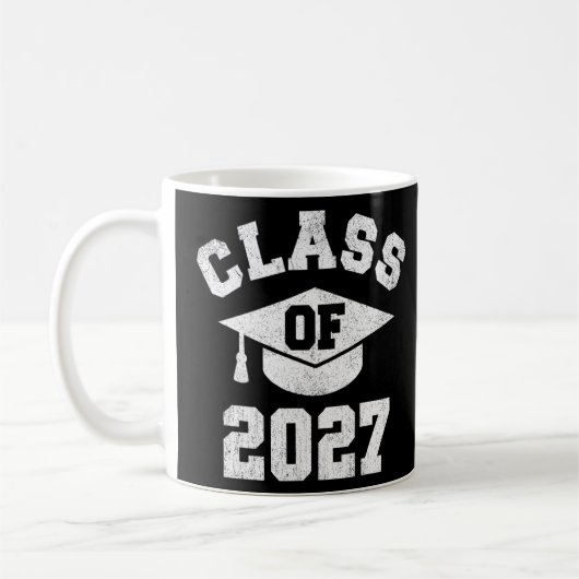 Mug Classe De Diplôme De 2027 Enseignant De Diplôme Su (Gauche)
