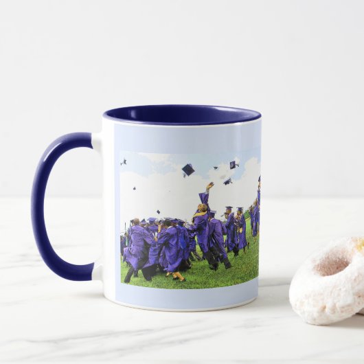 Mug Classe de diplôme de 20XX Photo afro-américaine (Avec donut)