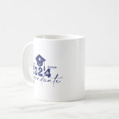 Mug Classe de diplômés personnalisés de 2024 Marine Bl (Devant gauche)