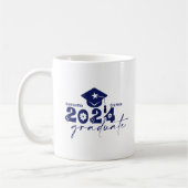 Mug Classe de diplômés personnalisés de 2024 Marine Bl (Gauche)