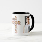 Mug Classe de fin d'études de 2025 - photo de fin d'ét (Devant droit)