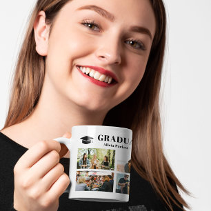 Mug Classe de graduation de collage photo moderne de 2