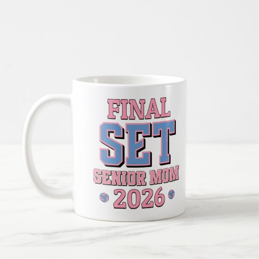 Mug Classe De Graduation Final Set Volleyball Mama De (Gauche)