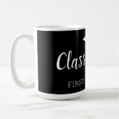 Mug Classe de l'année et nom - Le noir peut changer de (Gauche)