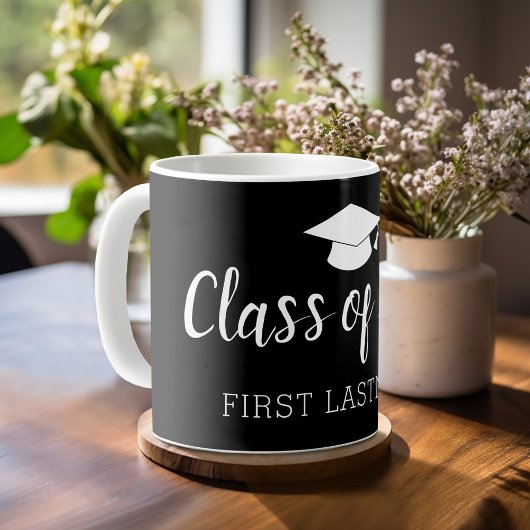 Mug Classe de l'année et nom - Le noir peut changer de