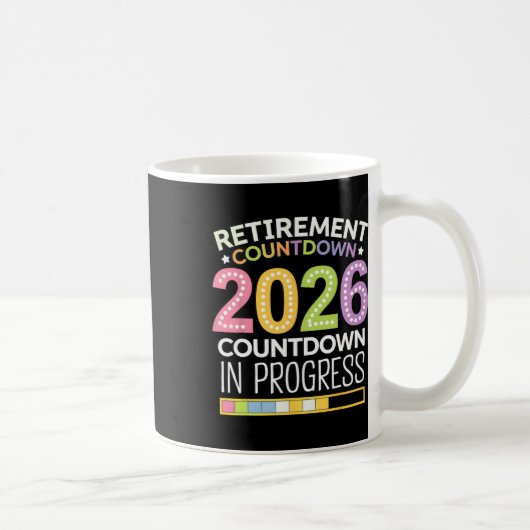 Mug Classe de retraite de 2026 Compte à rebours du pro (Droite)