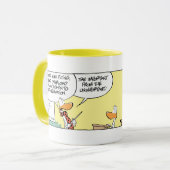 Mug Classe de théorie de vol de canard de tintement (Devant gauche)