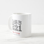 Mug Classe d'esquisse de stylet personnalisée de 2021 (Devant gauche)
