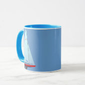 Mug Classe   d'étoile emballant le voilier (Devant gauche)