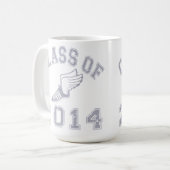 Mug Classe du gris 2014 d'athlétisme 2 (Devant gauche)