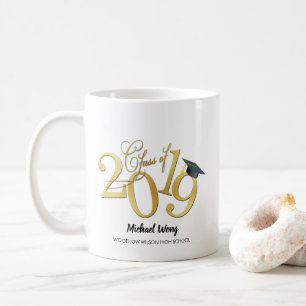 Mug Classe géniale personnalisée d'or de 2019