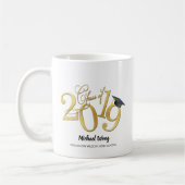 Mug Classe géniale personnalisée d'or de 2019 (Gauche)