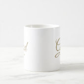 Mug Classe Grad de 2024 or blanc script personnalisé t (Centre)